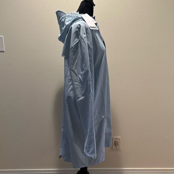 NWT Large Rains Unisex Waterproof Long Jacket Sky - Picture 4 of 10